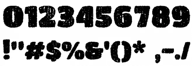 DCC - Bushido Font OTHER CHARS