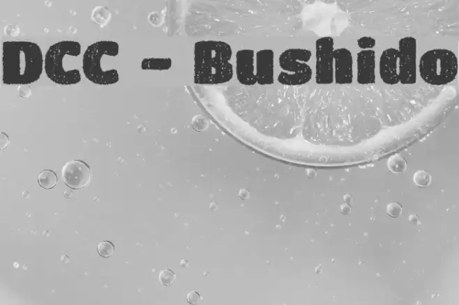DCC - Bushido Font examples