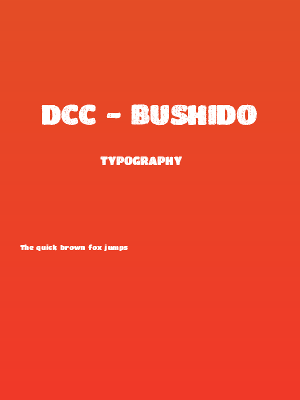 DCC - Bushido Poster