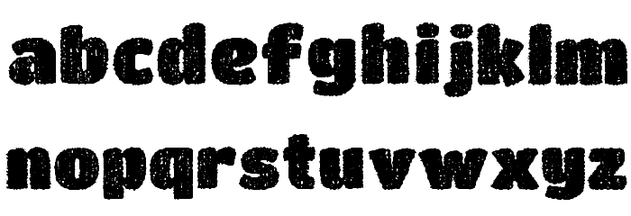 DCC - Bushido Font LOWERCASE