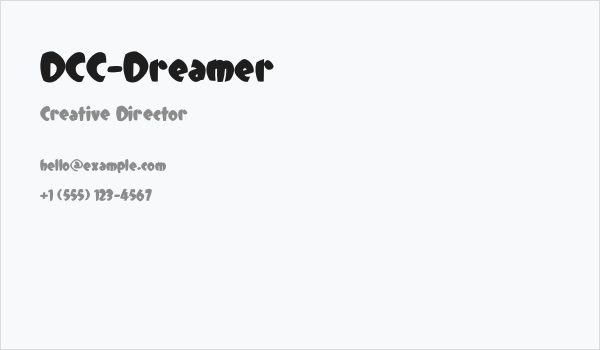 DCC-Dreamer Business Card