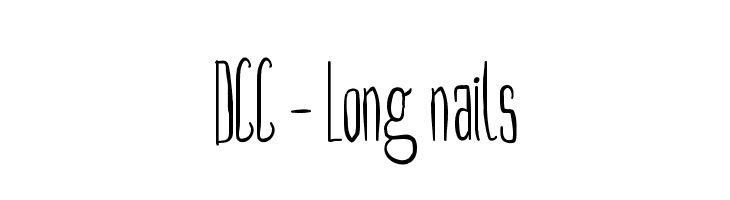 DCC - Long nails  font caratteri gratis