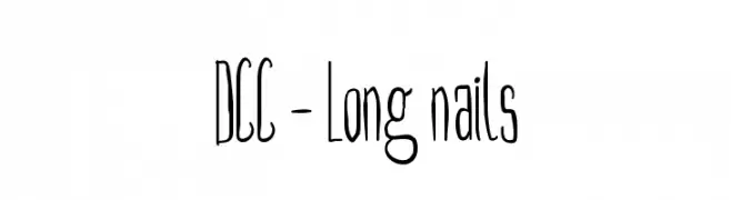 DCC - Long nails  les polices de caractères gratuit tlcharger