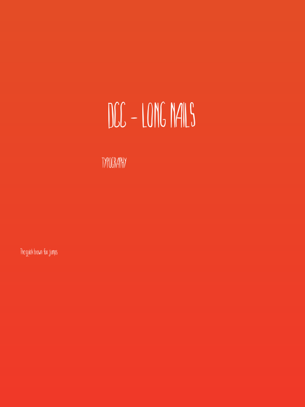 DCC - Long nails Poster