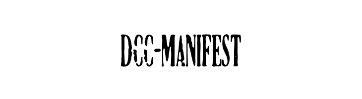 DCC-Manifest Font
