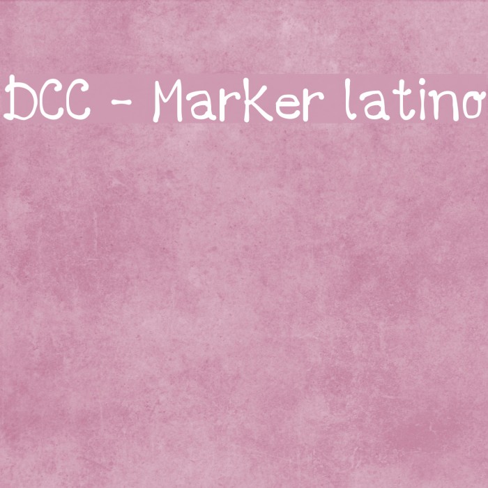 DCC - Marker latino Example 1