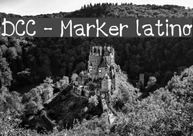 DCC - Marker latino Font examples