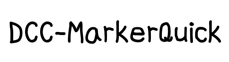 DCC-MarkerQuick  font caratteri gratis