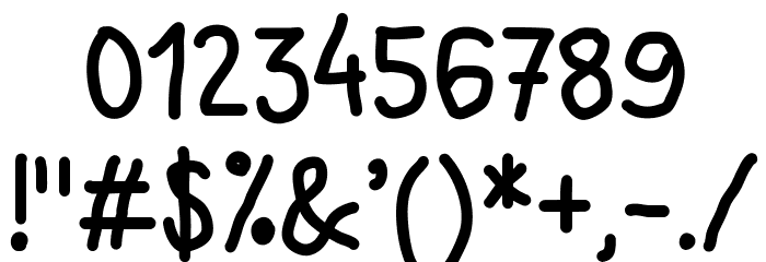 DCC-MarkerQuick Font OTHER CHARS