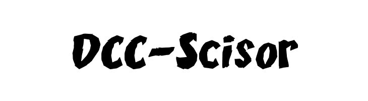 DCC-Scisor  フリーフォントのダウンロード