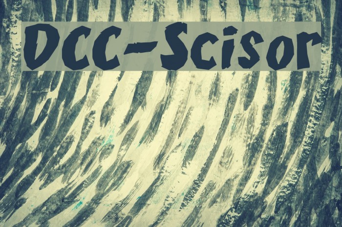 DCC-Scisor Font examples