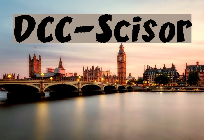 DCC-Scisor Font examples