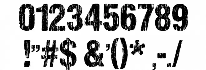 DCC-SharpDistressBlack Schriftart Anderer Schreiben