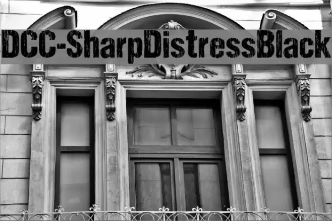 DCC-SharpDistressBlack Schriftart examples