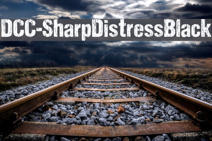 DCC-SharpDistressBlack Font examples