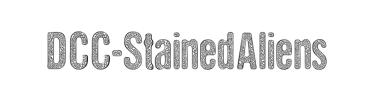 DCC-StainedAliens  नि: शुल्क फ़ॉन्ट्स डाउनलोड