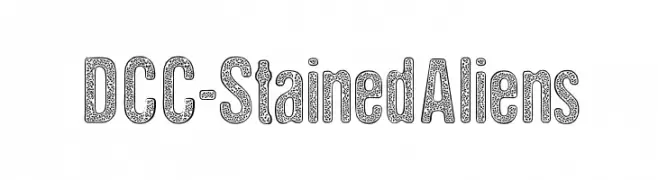 DCC-StainedAliens  नि: शुल्क फ़ॉन्ट्स डाउनलोड
