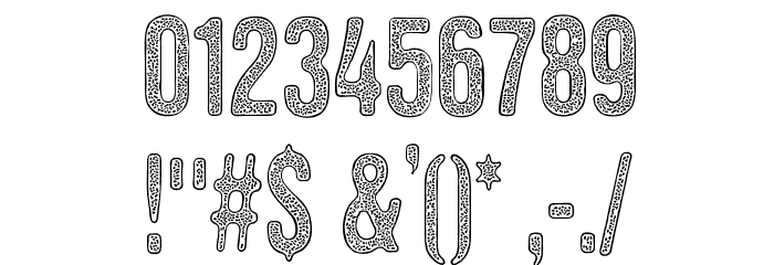 DCC-StainedAliens Font OTHER CHARS