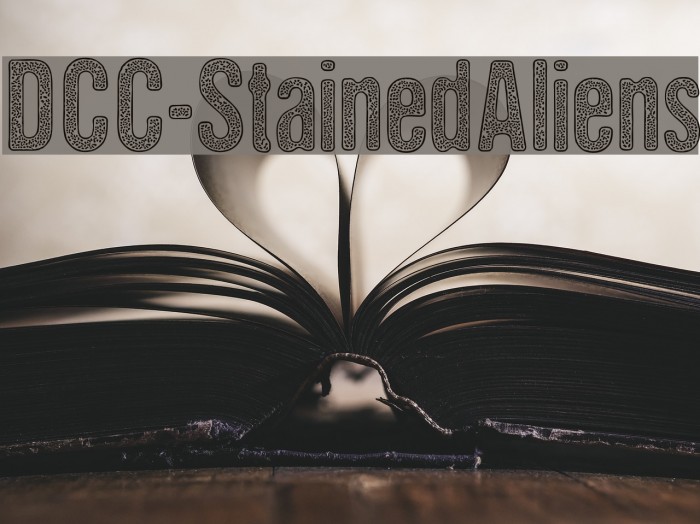 DCC-StainedAliens Font examples