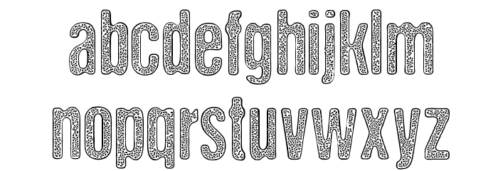 DCC-StainedAliens Font LOWERCASE
