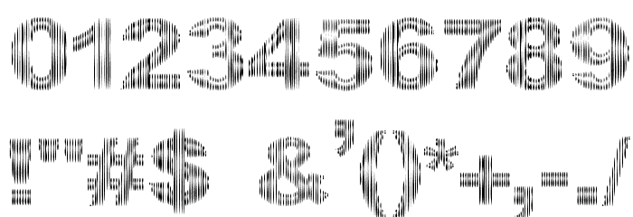 DCC-Stripes Font OTHER CHARS