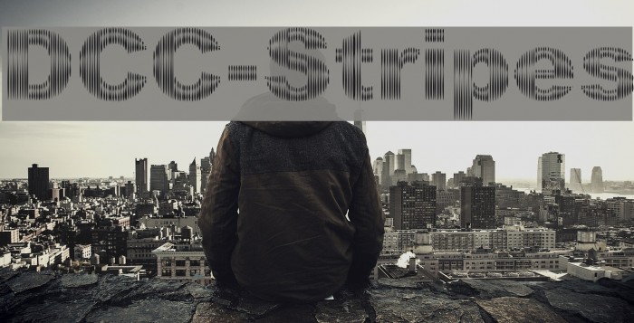DCC-Stripes Font examples