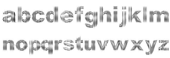 DCC-Stripes Font LOWERCASE
