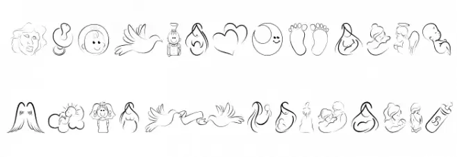 DCOXY stamp Font UPPERCASE