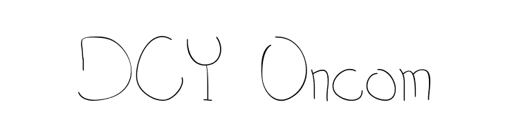 DCY Oncom  font caratteri gratis