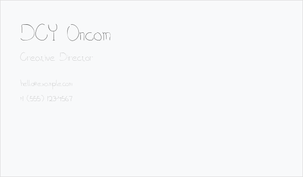 DCY Oncom Business Card