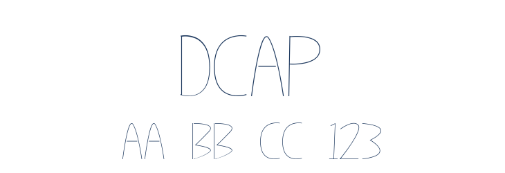 Dcap Font Preview