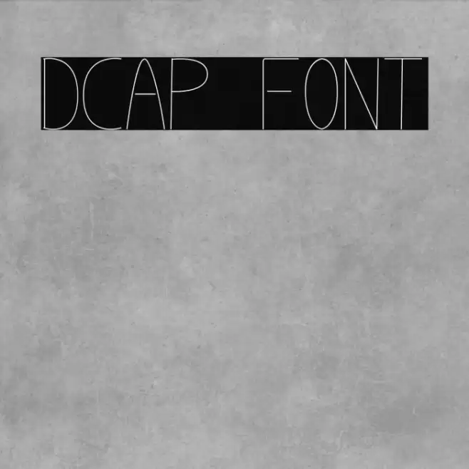 Dcap Шрифта examples