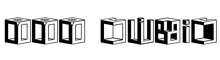 DDD Cubic फ़ॉन्ट