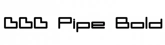DDD Pipe Bold  Frei Schriftart Herunterladen