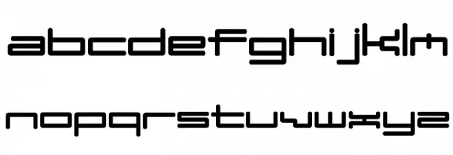 DDD Pipe Bold Font LOWERCASE