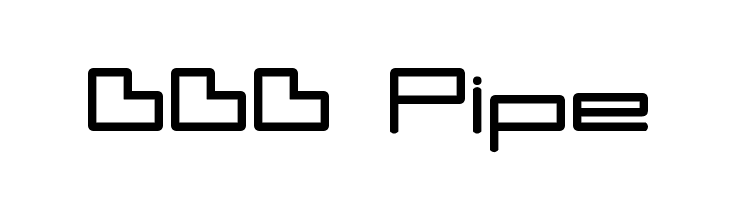 DDD Pipe  フリーフォントのダウンロード