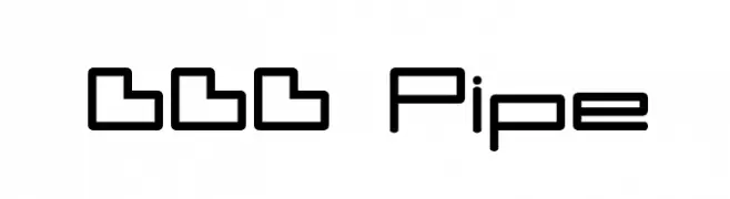 DDD Pipe  フリーフォントのダウンロード