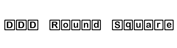 DDD Round Square Font