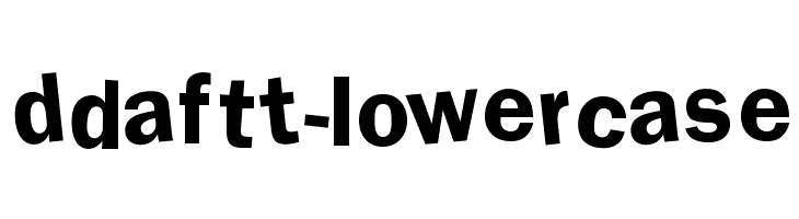 DdaftT-lowercase  font caratteri gratis