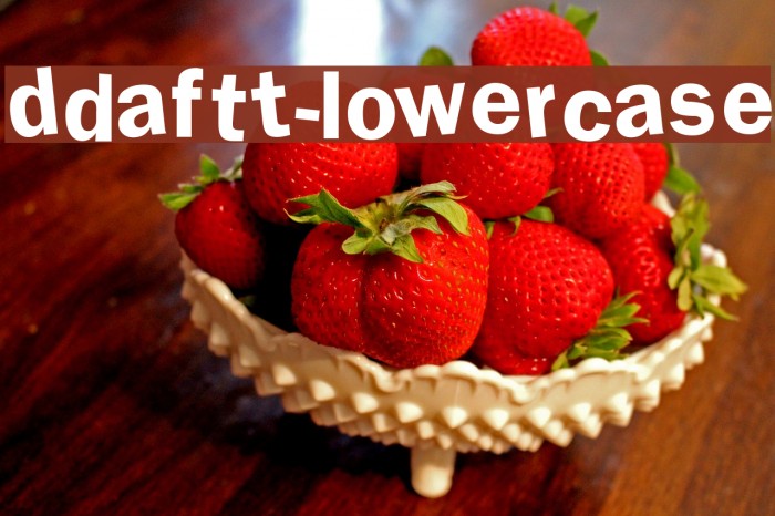 DdaftT-lowercase Fuentes examples