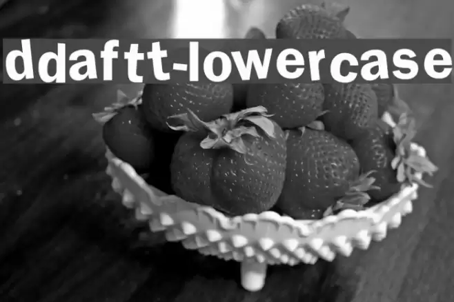DdaftT-lowercase Font examples