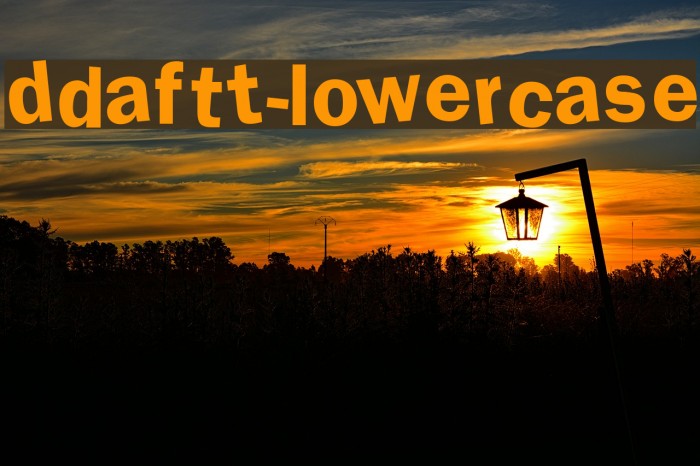 DdaftT-lowercase Fuentes examples