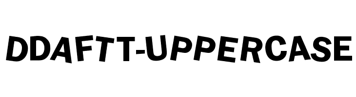 dDAFTt-UPPERcase Font