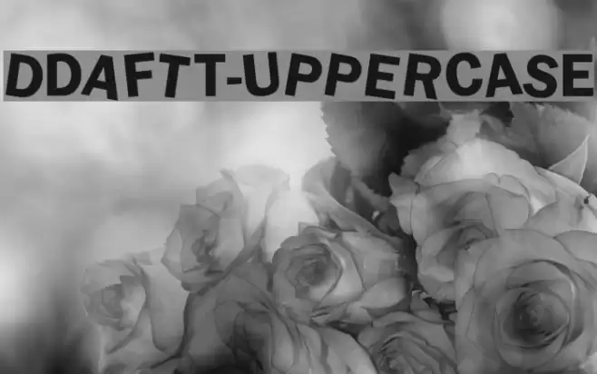 dDAFTt-UPPERcase Font examples