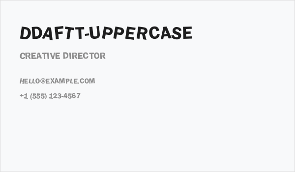 dDAFTt-UPPERcase Business Card