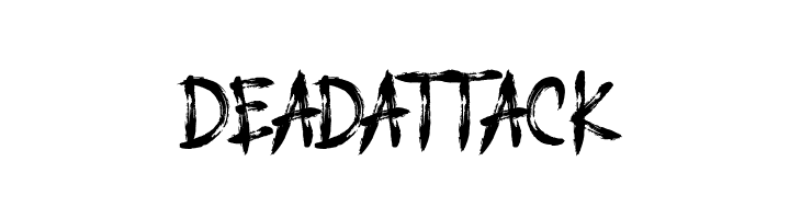 DEAD ATTACK  नि: शुल्क फ़ॉन्ट्स डाउनलोड