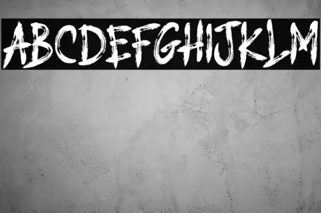 DEAD ATTACK Font examples