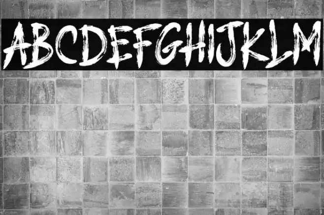 DEAD ATTACK Font examples