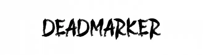 DEAD MARKER  Frei Schriftart Herunterladen