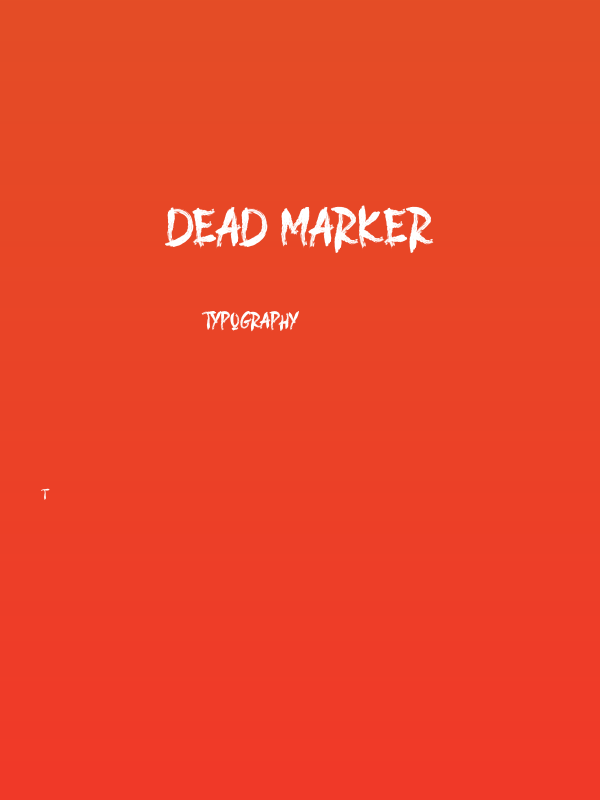 DEAD MARKER Poster